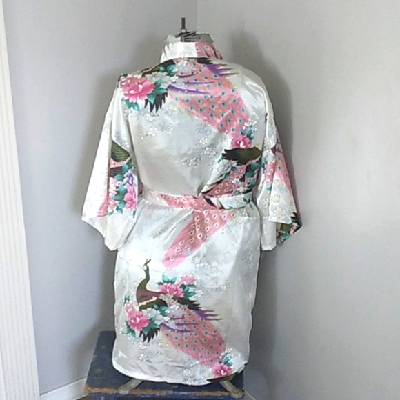 JAPANESE PEACOCK KIMONO WOMANS M - Picture 3 of 7